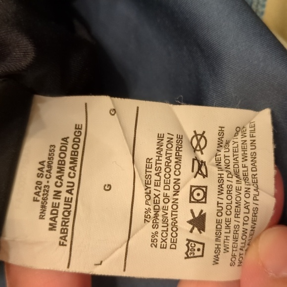 Nike Reversible Baby Blue Buter Yellow Leggings Athleasure Running Athletic Sz L - Picture 13 of 14